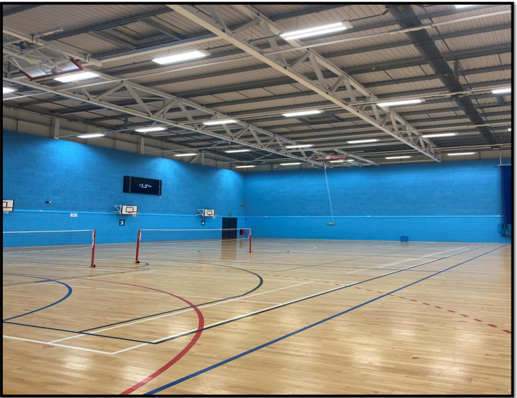 sports centre with led