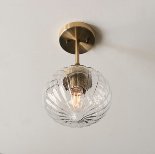 Addington Semi Flush Brass